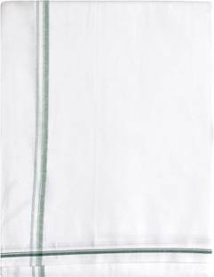 TUNI MANI White Lion Cotton Dhoti Solid Men Dhoti