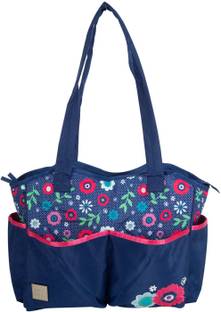 MeeMee Multipurpose Diaper Bag With Bottle Warmer & Changing Mat (Blue) Diaper Bag