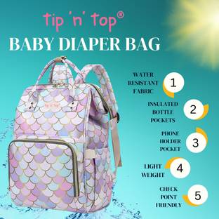 Tip 'n' Top Baby Diaper Bag backpack Mother traveling Bag Diaper Organiser Kids Bag Premium Stylish Diaper backpack