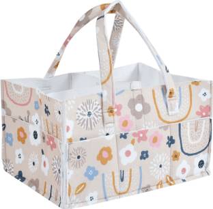 Auvella Baby Diaper Caddy Felt Nursery Storage Bin Diapers and Baby Wipes(Multicolor) Diaper bag
