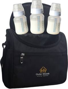 Outer Woods Insulated Breast Milk Cooler Bag with 4 Units of Ice Gel Packs Messenger Diaper Bag
