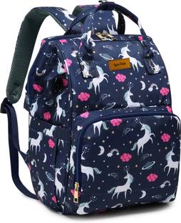 Laee cute Baby Diaper Bag for Mothers Waterproof Backpack Multiple Pockets (unicorn grey) baby diaper bag