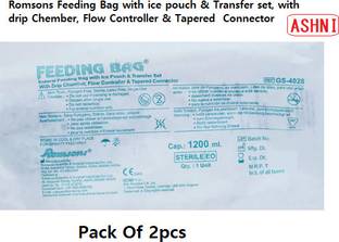 Ashni Romsons Feeding Bag For Patient Sterile 1200ml Pack of 2 Feeding