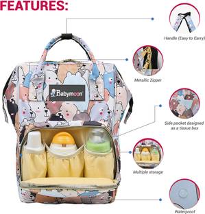 BABYMOON Diaper Bag Backpack for Mothers Bag Travel Backpack Diaper Bag