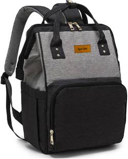 Laee cute Crown Dual Tone Diaper Backpack for Mothers grey baby diaper bag