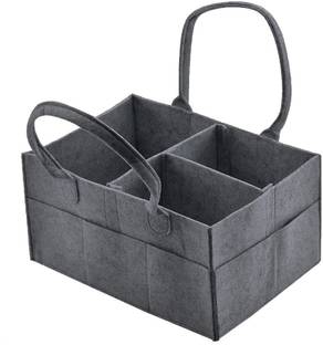 Raisa Diaper Caddy Bag Caddy Organizers, Foldable and Portable Felt Storage Basket Felt Storage Basket