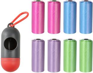 Bollywood Designer Diaper Disposal Bags, 8 Refill Rolls / 120 Bags Baby Poop Bags With a Dispenser Diaper Disposal Bin