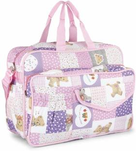 LONGING TO BUY Vanya Handicraft Collection Baby Bag for Mother, Mother Bag, Diaper Bag for Girls and Boys (Rose Pink) BAG