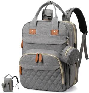 HANDCUFFS Multipurpose Diaper Bag with Changing Station Diaper Backpack