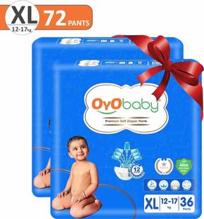 Oyo Baby Extra Absorb Pants, Baby Pull-Up Diaper Pants - XL