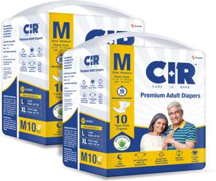 CIR Premium Adult Diapers, Medium, Pack of 2 (20 units) Adult Diapers - M