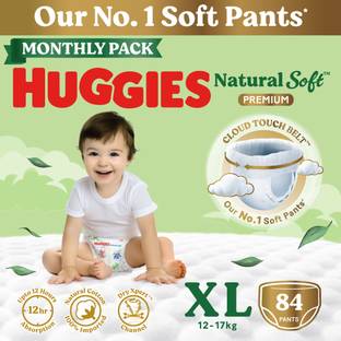Huggies Natural Soft Premium Baby, Cloud Softness All Over, Extra Large - XL