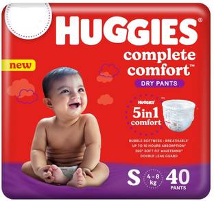 Huggies Complete Comfort Dry Pants - Small (40 Pieces) - S