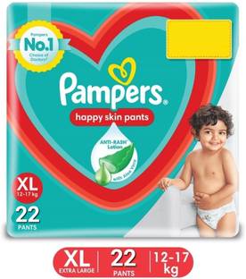 Pampers Extra Large size baby diapers 22 peace, Lotion with Aloe Vera-22 peace,XL size - XL