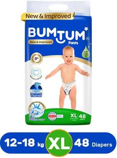 BUMTUM Baby Diaper Pants Double Layer Leakage Protection High Absorb Technology - XL