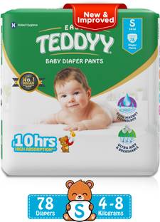 TEDDYY Easy Diaper Pants with Rash Protection and 3x Faster absorption Technology - S