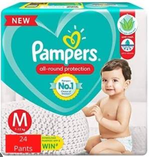 Pampers All round Protection Diapers Medium size M- 24 - M