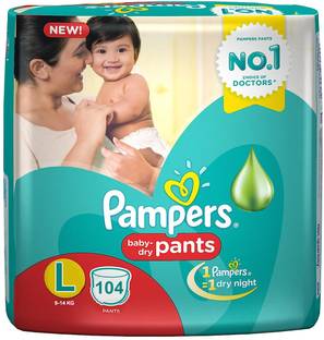 Pampers New Large Size Diapers Pants - L
