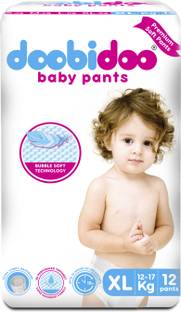 Doobidoo Baby Pants XL Size Rash Free Soft Diapers Anti-Leak Highly Absorbent 12-17Kg - XL