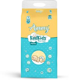 AMMY KOOL KIDS Extra Absorb Baby Diaper Pants, Rash Free Diaper Pants for Babies (7-12Kg) - M
