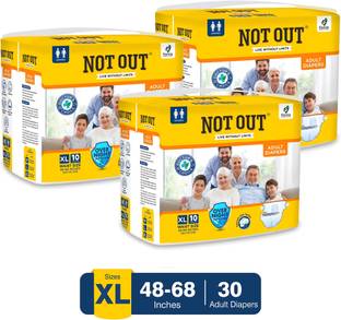 NOT OUT Overnight Protection with 3D Core, Odour Control & Up to 12-Hour Absorption - XL