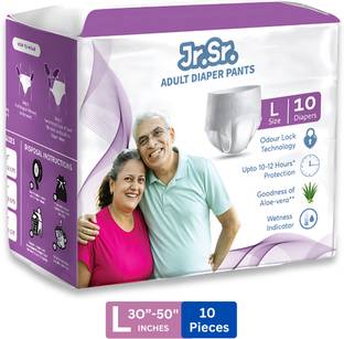Jr. Sr. Pull-up Pants with Wetness Indicator | 76-127 cm (30"-50") | Pack of 1 | Adult Diapers - L