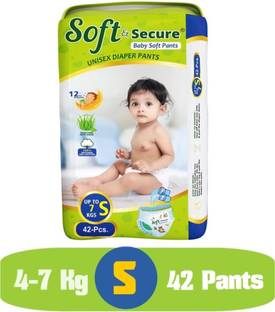 soft & secure Baby DaiperPants Double Layer Leakage Protection High Absorb Technology - S