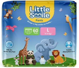 Little Smile Better Dry Feel Baby Diaper Pants | Large - L