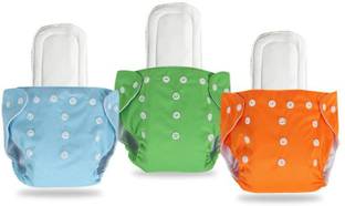ByLoe Cloth Diaper Combo (Pack of 3 Cloth Diaper +3 Insert