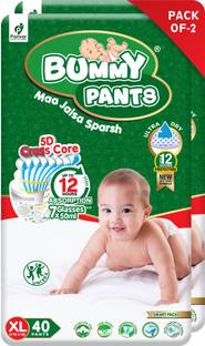 bummy pants Fresh Baby Diapers Pants Xl40×2=80piece - XL