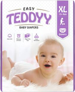 TEDDYY EASY Baby Diaper Tape/Stick Style - Extra Large (56 Pieces) - XL