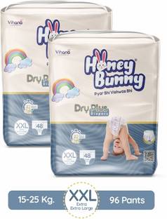 HONEY BUNNY Baby Diaper Pants Super Soft Dry Plus 12 Hour protection - XXL - XXL