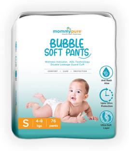 MommyPure Premium Baby Diaper Pants | Super Soft & Comfortable | Ultra-Soft Layer - S