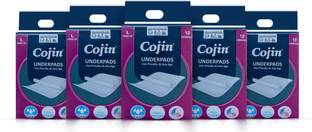 Cojin Underpad Combo pack of 5 (50 nos of disposable Underpads) Adult Diapers - L