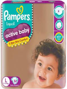 Pampers Active Baby taped diapers L 50 pack of 1 - L