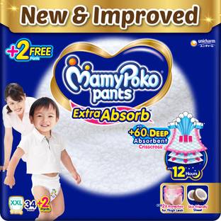 MamyPoko Extra Absorb Extra Extra Large 36(34+2) - XXL