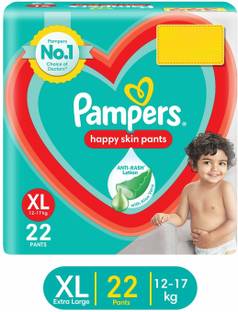 Pampers Happy Sleep Pant Style Baby Diaper, 1 Night Sleep with Anti Rash Shield - XL