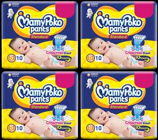 MamyPoko Pants Standard size S 10+10+10+10 Pieces Diapers - S