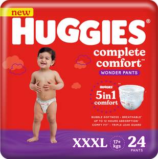 Huggies Complete Comfort Wonder Pants, with 5in1 Comfort - XXXL