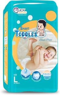TODDLES Baby Diaper Pants 30 (Size - L) With Quick Absorption Technology - L