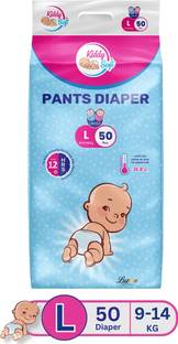 KiddySoft Baby Diaper Pants | Super Absorbent- Crisscross Top Layer | 9-14 KG | Pack of 1 - L