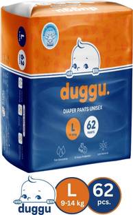 Duggu Soft Baby Diaper Pants | 9-14 kg | Up to 10 Hours Absorption | Pack of 1 - L