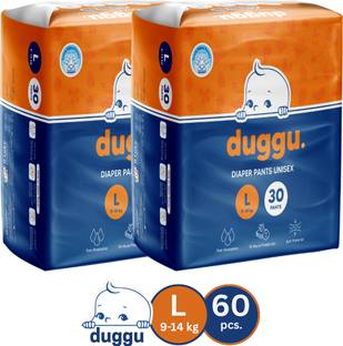 Duggu Soft Baby Diaper Pants | 9-14 kg | Up to 10 Hours Absorption | Pack of 1 - L