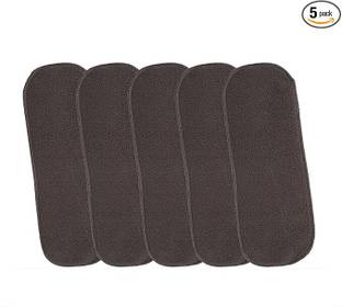 RAREGEAR Insert 5 Layer Reusable And Washable Cloth Diaper Liner Pad for Baby (Pack of 5) - S - M