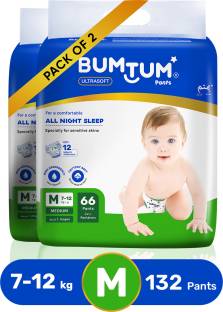 BUMTUM Baby Diaper Pants with Leakage Protection -7 to 12 Kg - M