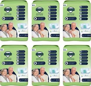 MyGuard Eco Adult Diaper Tape Style, Large 60 pcs (94-148 Cms || 34-58 inches) Adult Diapers - L