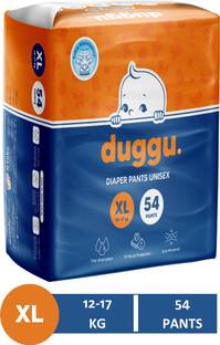 Duggu Baby Diapers Pants | 12 - 17 Kg | Xtra Large | Pack 1 | 54 Pieces - XL