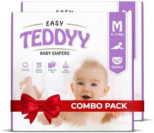 TEDDY EASY Tape Style Diaper - Medium (42 pieces) - ( Pack of 2 ) - M
