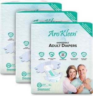Arokleen Arokleen Premium Adult Diapers Anti-Bacterial Maximum Absorbency Large Adult Diapers - L