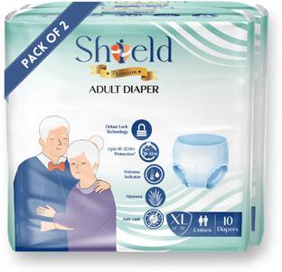 SHIELD Premium Pant Style | Pack of 2 | Adult Diapers - XL